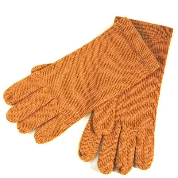 LOUISA PERINI ⚜ WOMEN'S CAMEL CASHMERE WINTER GLOVES - Picture 1 of 2